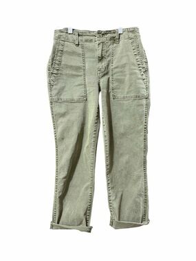 Madewell Olive Slim Straight Utility Pant